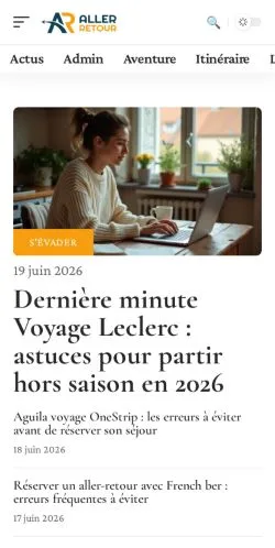 Anteprima del sito Aller Retour, media di Francia per articoli sponsorizzati