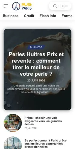 スポンサード記事向けのフランスメディア、Must Parisのサイトプレビュー