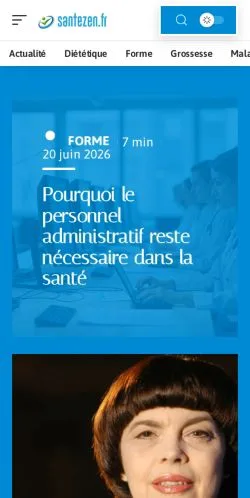 Anteprima del sito Santé Zen, media di Francia per articoli sponsorizzati