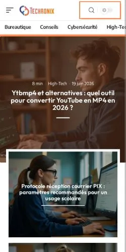 Aperçu du site Techronix, média de France pour articles sponsorisés