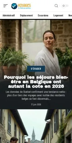 Anteprima del sito Voyages Et Découvertes, media di Francia per articoli sponsorizzati