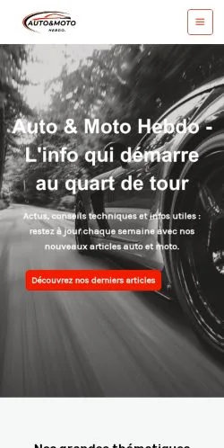 Anteprima del sito AutoMotoHebdo, media di Francia per articoli sponsorizzati