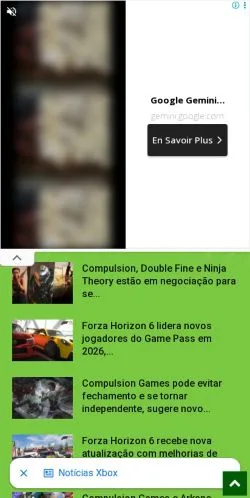 Voorbeeld van de site Central Xbox, medium uit Brazilië voor gesponsorde artikelen