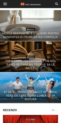 Podgląd witryny Coltul Colectionarului, medium z kraju Rumunia do artykułów sponsorowanych