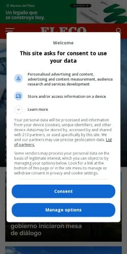 Podgląd witryny El Eco Digital, medium z kraju Hiszpania do artykułów sponsorowanych