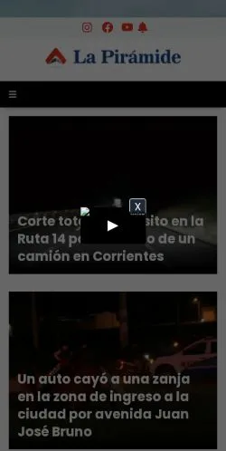 Forhåndsvisning af Noticias de Concepción del Uruguay, medie fra Argentina til sponsorerede artikler