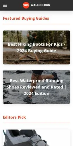 Podgląd witryny Walkjogrun, medium z kraju Stany Zjednoczone do artykułów sponsorowanych