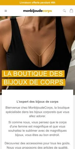 Anteprima del sito Monbijoudecorps, media di Francia per articoli sponsorizzati