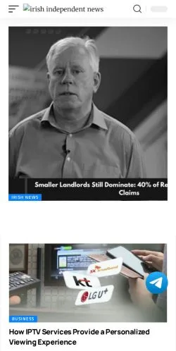 Vista previa del sitio Irish Independent News, medio de Estados Unidos para artículos patrocinados