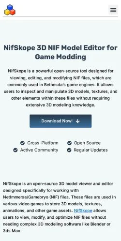 Anteprima del sito NifSkope, media di Stati Uniti per articoli sponsorizzati