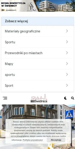 Podgląd witryny Mojaswidnica, medium z kraju Polska do artykułów sponsorowanych