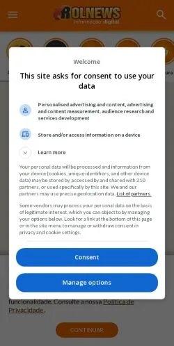 Anteprima del sito ROLNEWS, media di Brasile per articoli sponsorizzati