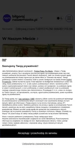 Podgląd witryny Biłgoraj Nasze Miasto, medium z kraju Polska do artykułów sponsorowanych