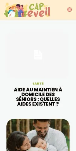 Anteprima del sito Cap-Éveil, media di Francia per articoli sponsorizzati
