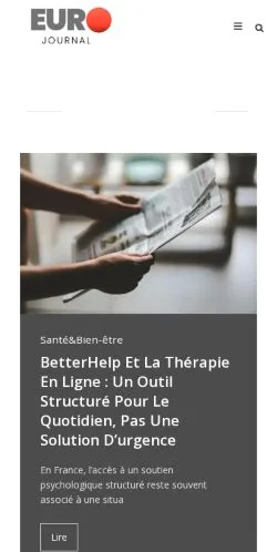 Anteprima del sito Euro Journal, media di Francia per articoli sponsorizzati