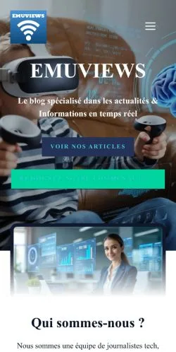 Forhåndsvisning av nettstedet Emuviews, medium fra Frankrike for sponsede artikler