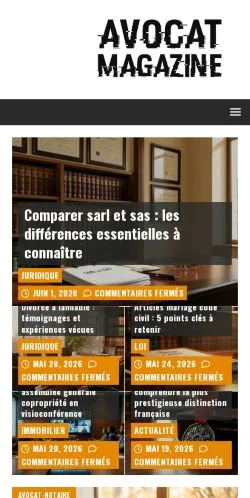 스폰서 기사용 프랑스 매체 Avocat 사이트 미리보기