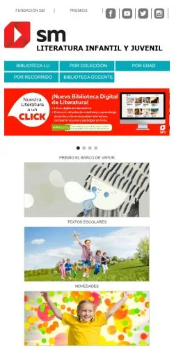 Anteprima del sito SM Literatura, media di Argentina per articoli sponsorizzati