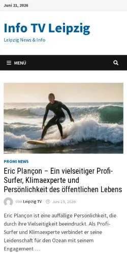 Anteprima del sito Info TV Leipzig, media di Germania per articoli sponsorizzati