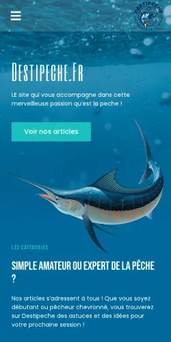 Anteprima del sito Destipeche, media di Francia per articoli sponsorizzati