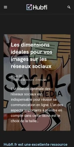 スポンサード記事向けのフランスメディア、Hubfiのサイトプレビュー