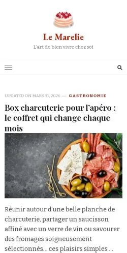 Anteprima del sito Le Marelie, media di Francia per articoli sponsorizzati