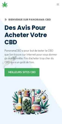 Anteprima del sito PanoramaCBD, media di Francia per articoli sponsorizzati