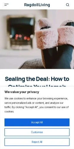 Anteprima del sito Ragdoll Living, media di Stati Uniti per articoli sponsorizzati