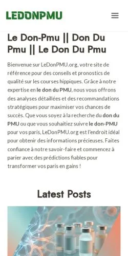 스폰서 기사용 미국 매체 Le Don PMU 사이트 미리보기