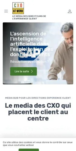 Podgląd witryny CXO At WORK, medium z kraju Francja do artykułów sponsorowanych