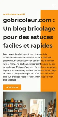 Anteprima del sito Go Bricoleur, media di Francia per articoli sponsorizzati