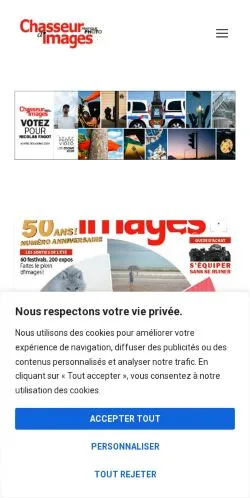 Pré-visualização do site Chassimages -, meio de França para artigos patrocinados