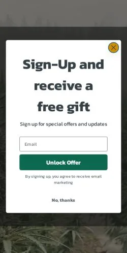 Forhåndsvisning av nettstedet ConcentrateCBD, medium fra USA for sponsede artikler