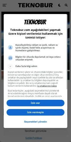 Preview of the Teknobur website, a media outlet in Türkiye for sponsored articles