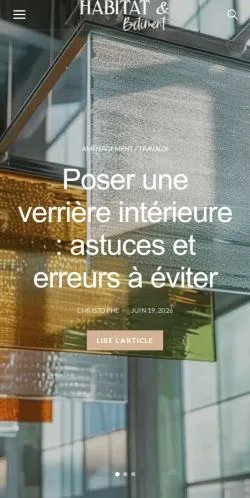 Anteprima del sito Habitat et Batiment, media di Francia per articoli sponsorizzati