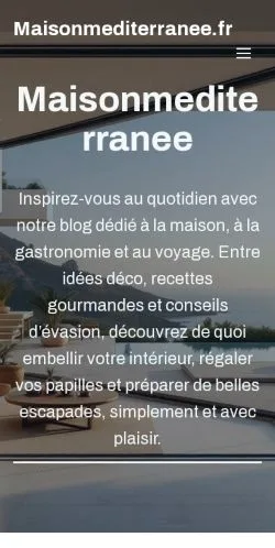 Anteprima del sito Maisonmediterranee.fr, media di Francia per articoli sponsorizzati
