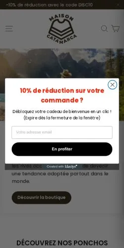 Anteprima del sito Maison Catamarca, media di Francia per articoli sponsorizzati