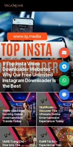 Anteprima del sito Vegamovie, media di India per articoli sponsorizzati