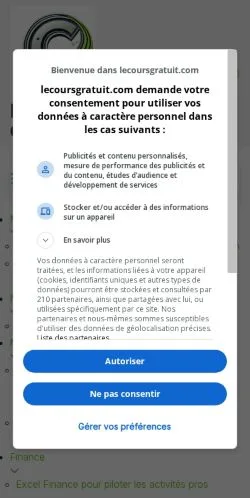 스폰서 기사용 프랑스 매체 Le Cours Gratuit - 사이트 미리보기