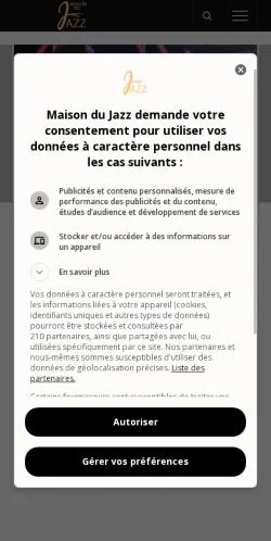 Anteprima del sito Maison du Jazz, media di Francia per articoli sponsorizzati