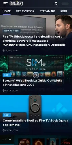 Forhåndsvisning af Idealight, medie fra Italien til sponsorerede artikler