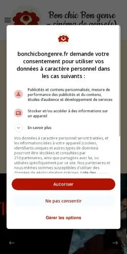 Anteprima del sito Bon Chic Bon Genre, media di Francia per articoli sponsorizzati
