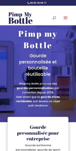 Anteprima del sito Pimp My Bottle, media di Francia per articoli sponsorizzati