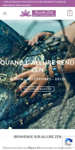 Vorschau der Website Allure Zen, Medium aus Frankreich für gesponserte Artikel