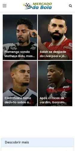 Anteprima del sito Mercado Da Bola, media di Brasile per articoli sponsorizzati