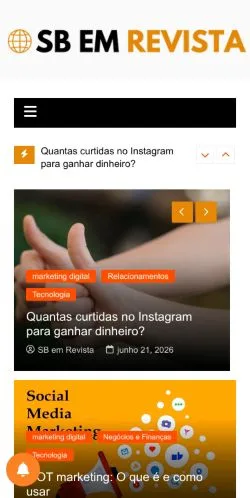 Anteprima del sito SBEM Revista, media di Brasile per articoli sponsorizzati