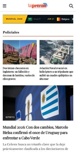 Anteprima del sito Semanario La Prensa, media di Spagna per articoli sponsorizzati