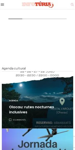 Vorschau der Website InfoTúria, Medium aus Spanien für gesponserte Artikel