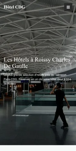 Podgląd witryny Hôtels Roissy CDG, medium z kraju Francja do artykułów sponsorowanych