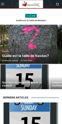 Anteprima del sito Le Blog Du Savoir, media di Francia per articoli sponsorizzati